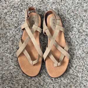 b.o.c. Beige Strappy Sandals